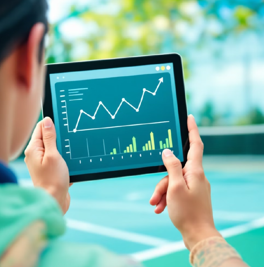 four men playing double tennis during daytime